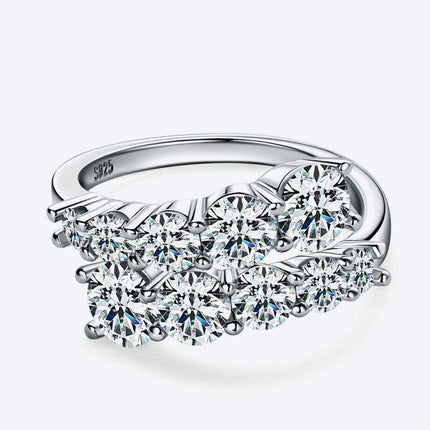 Sustainable Luxury: Lab-Created Diamond & Sterling Silver Ring