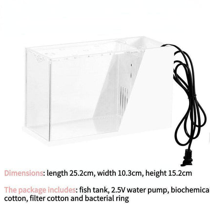 Sustainable Mini Aquarium with Customizable LED Lighting