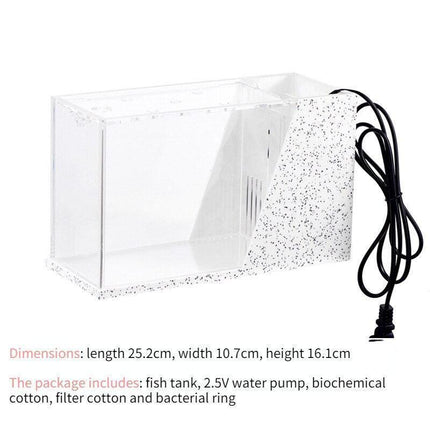 Sustainable Mini Aquarium with Customizable LED Lighting