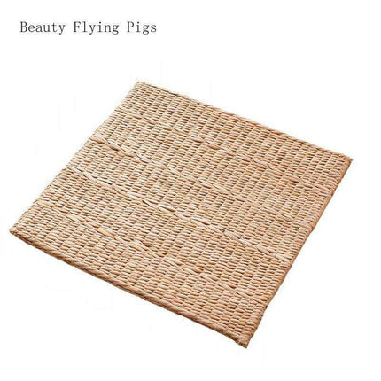 Sustainable Serenity Handwoven Meditation Cushion Set - Eco-Friendly Elegance - Très Elite