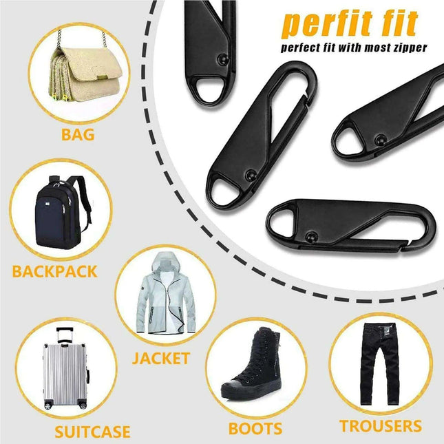 Sustainable Zipper Repair Kit - 5-Piece Eco-Friendly Pull Tab Set