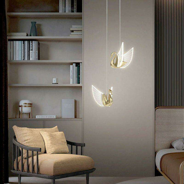 Swan Elegance LED Pendant Light - Chic Illumination for Any Space