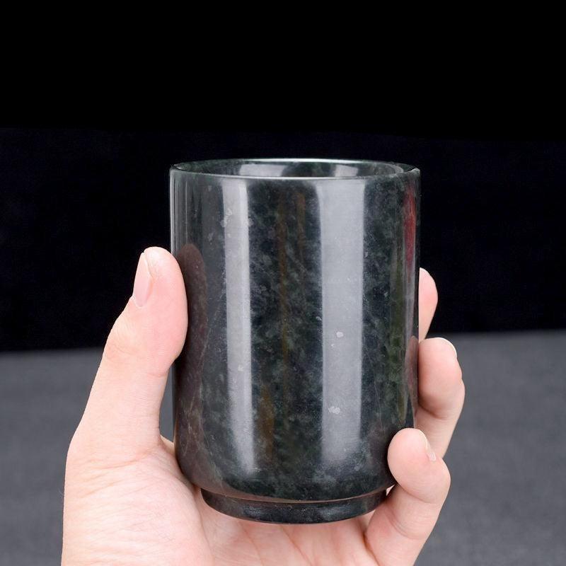 Tibetan Jade Teacup Set: Elevate Your Tea Ceremonies with Authentic Natural Elegance - Très Elite