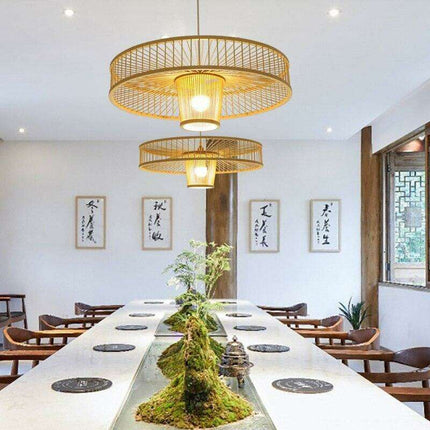 Timeless Bamboo Charm Chandelier..