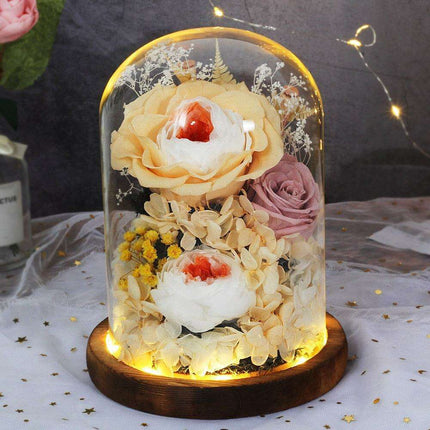 Timeless Blossom - Captivating Rose Preserved in Glass Dome - Très Elite