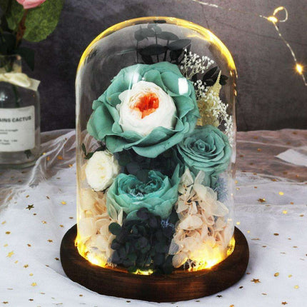 Timeless Blossom - Captivating Rose Preserved in Glass Dome - Très Elite