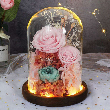 Timeless Blossom - Captivating Rose Preserved in Glass Dome - Très Elite