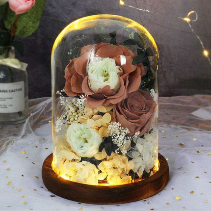 Timeless Blossom - Captivating Rose Preserved in Glass Dome - Très Elite
