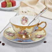 Timeless Charm: Duo of Elegant Fine Bone China Espresso Cups - Très Elite