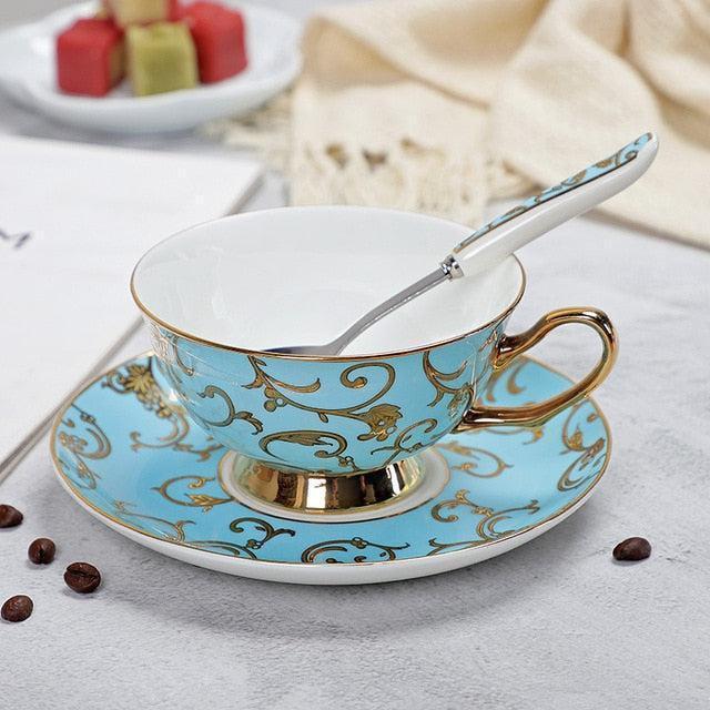 Timeless Charm: Duo of Elegant Fine Bone China Espresso Cups
