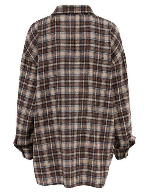 Timeless Elegance: Classic Plaid Blouse for Modern Women