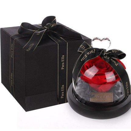 Timeless Floral Display - Preserved Rose Under Glass for Lasting Elegance - Très Elite