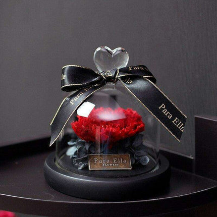 Timeless Floral Display - Preserved Rose Under Glass for Lasting Elegance - Très Elite