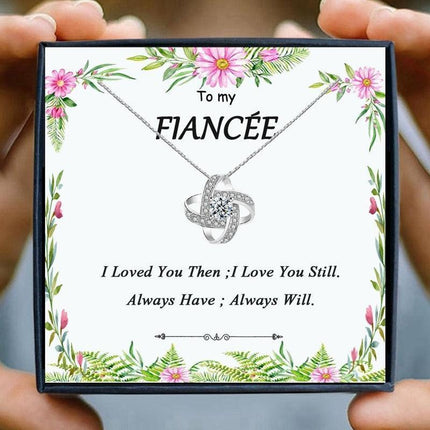 Timeless Love Knot Heart Pendant Necklace - A Cherished Gift for Her