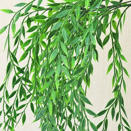 Tranquil Beauty: Lifelike Willow Leaf Bouquet for Elegant Home Decor - Très Elite