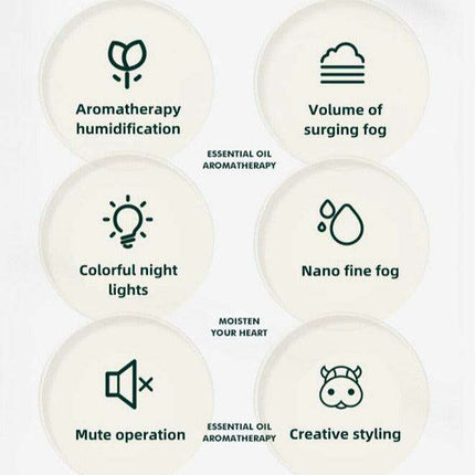 Tranquil Bliss Aroma Diffuser with Gentle Light Therapy - Très Elite