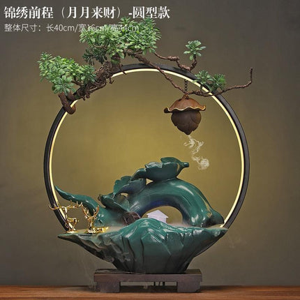 Tranquil Desk Water Fountain - Zen Oasis Miniature Relaxation Feature