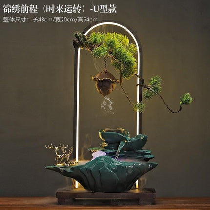 Tranquil Desk Water Fountain - Zen Oasis Miniature Relaxation Feature