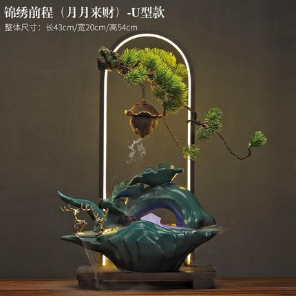 Tranquil Desk Water Fountain - Zen Oasis Miniature Relaxation Feature