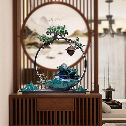 Tranquil Desk Water Fountain - Zen Oasis Miniature Relaxation Feature