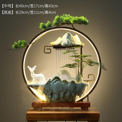 Tranquil Desk Water Fountain - Zen Oasis Miniature Relaxation Feature