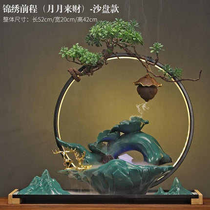 Tranquil Desk Water Fountain - Zen Oasis Miniature Relaxation Feature