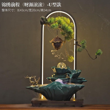 Tranquil Desk Water Fountain - Zen Oasis Miniature Relaxation Feature