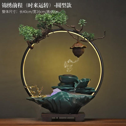 Tranquil Desk Water Fountain - Zen Oasis Miniature Relaxation Feature