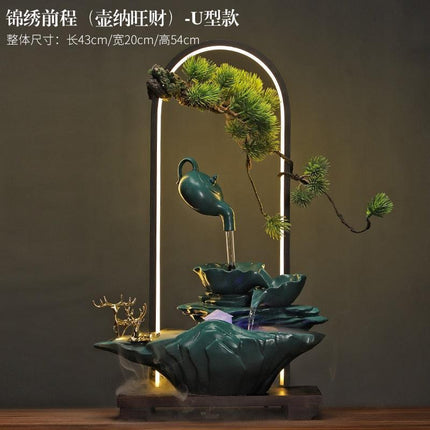 Tranquil Desk Water Fountain - Zen Oasis Miniature Relaxation Feature