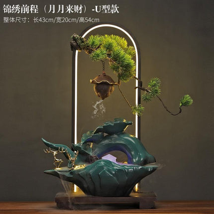 Tranquil Desk Water Fountain - Zen Oasis Miniature Relaxation Feature