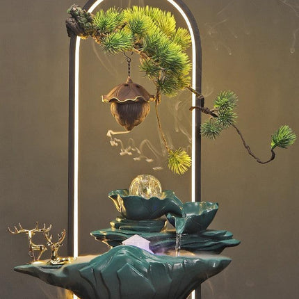 Tranquil Desk Water Fountain - Zen Oasis Miniature Relaxation Feature