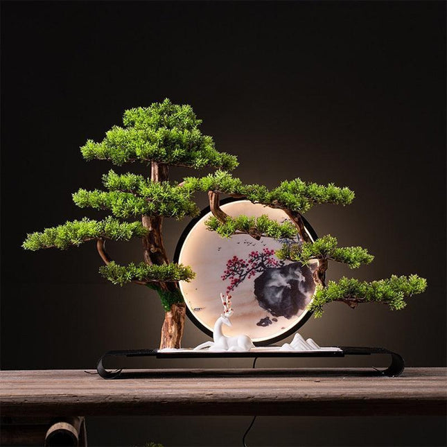 Tranquil Elegance: Exquisite Pine Tree Root Sculpture for Chic Home Decor