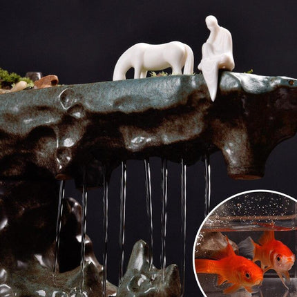 Tranquil Elegance Indoor Fountain: Modern Serenity Design