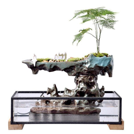 Tranquil Elegance Indoor Fountain: Modern Serenity Design