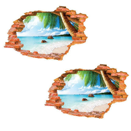 Tranquil Ocean Waves 3D Wall Art Decal for Serene Interior Design - Très Elite