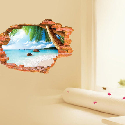 Tranquil Ocean Waves 3D Wall Art Decal for Serene Interior Design - Très Elite