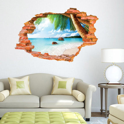 Tranquil Ocean Waves 3D Wall Art Decal for Serene Interior Design - Très Elite