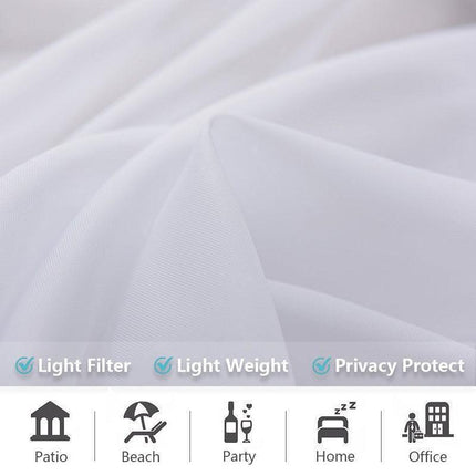 Tranquil Outdoor Haven Double Sheer Curtains - Stylish Privacy and Sunshade Solution for Patios and Gardens - Très Elite