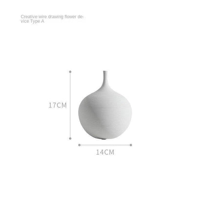 Tranquil Scandinavian Ceramic Zen Vase - Elevate Your Space with Minimalist Elegance - Très Elite