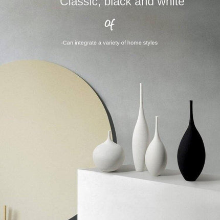 Tranquil Scandinavian Ceramic Zen Vase - Elevate Your Space with Minimalist Elegance - Très Elite