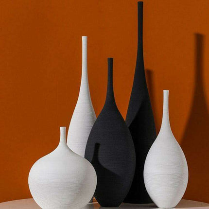 Tranquil Scandinavian Ceramic Zen Vase - Elevate Your Space with Minimalist Elegance - Très Elite