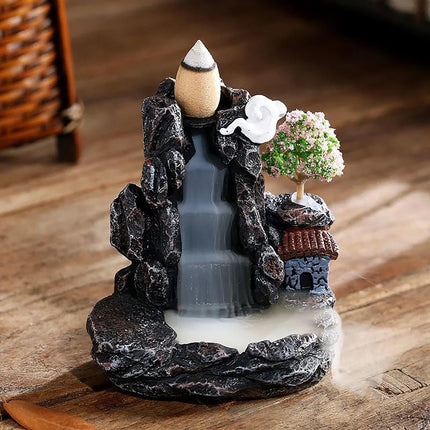 Tranquil Waters Backflow Incense Burner - Elevate Your Environment with Style and Purity..