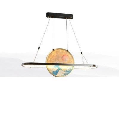Tranquil Zen-Inspired Copper LED Chandelier - Elevate Your Home with Artistic Elegance - Très Elite