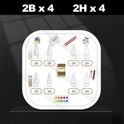 Transform Your Apple Pencil with Versatile Dual Friction Replacement Nibs..