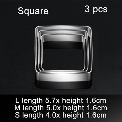 Transform Your Baking with the 3-Piece Stainless Steel Cookie Cutter Set - Très Elite