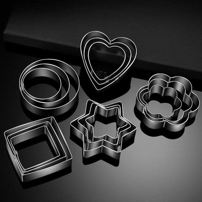 Transform Your Baking with the 3-Piece Stainless Steel Cookie Cutter Set - Très Elite