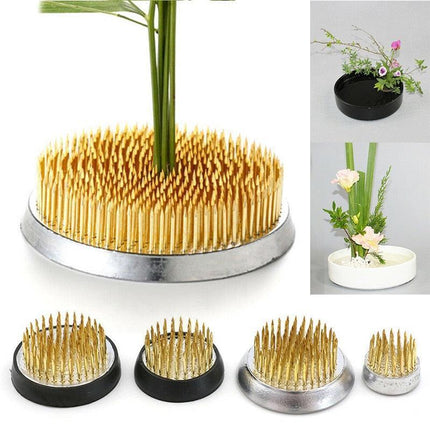 Transform Your Floral Designs with the Ikebana Brass Pin Frog Collection - Très Elite