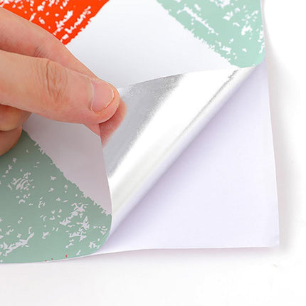 Transform Your Kitchen with Elegant Waterproof Aluminum Foil Wall Decal..