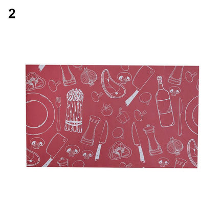 Transform Your Kitchen with Elegant Waterproof Aluminum Foil Wall Decal..