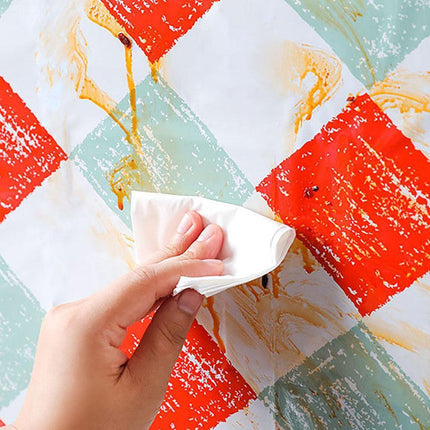 Transform Your Kitchen with Elegant Waterproof Aluminum Foil Wall Decal..